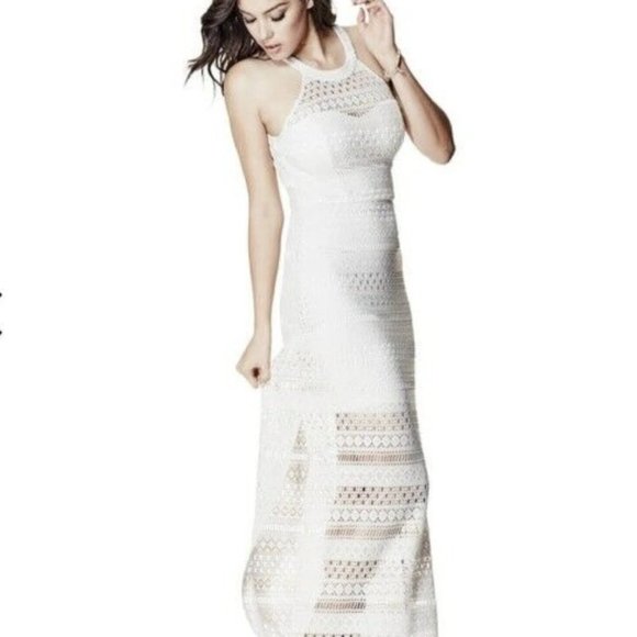 Maxi Halter Crochet Dress - Picture 1 of 3